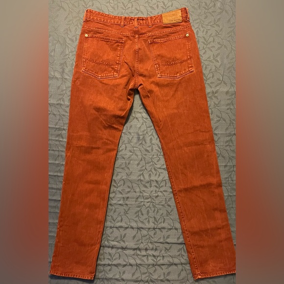 Ted Baker Red Slim Jeans Vibrant Style - Picture 6 of 11